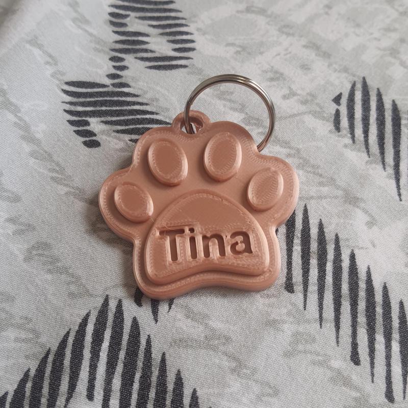 Pet Identifier Tag - Paw