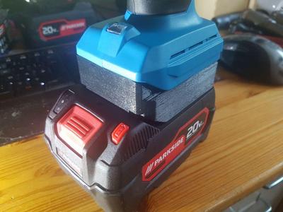 Lidl (Parkside Performance) to Aldi (Ferrex) 20V Battery Adapter