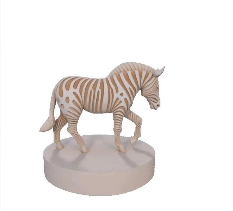 598 Hollow African Zebra - Full-Body 3D Model, creature, dinosaur, sculpture, troll, monkey, witch, werewolf, pug, serpent, dragon, dnd, cat, monster hunter, dog, totem, totemic