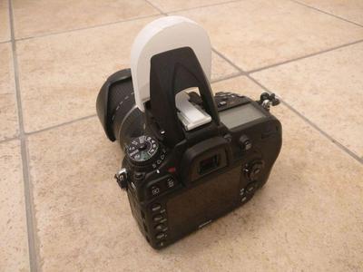 Pop-up flash diffuser for Nikon D7200
