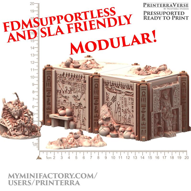 036 OSIRIAN  Egyptian Modular Tomb Ruins