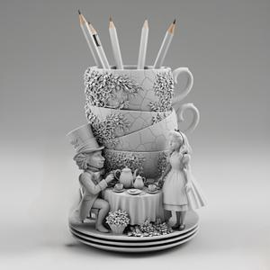 Alice in Wonderland Pencil Holders ☕✨