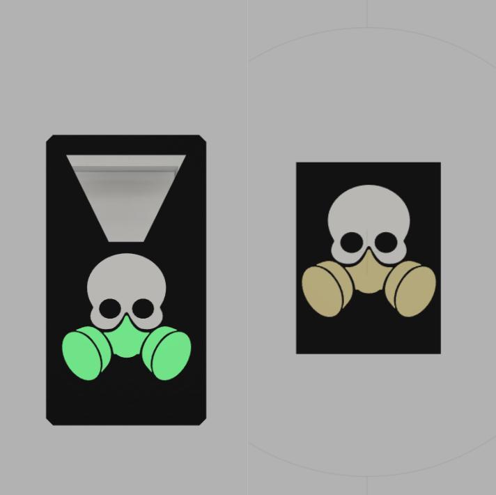 🛡️ Skull Gas Mask Deck Box Kit – Single + Double – Ultimate Dark Set