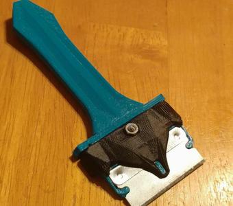 Single-edge razor scraper