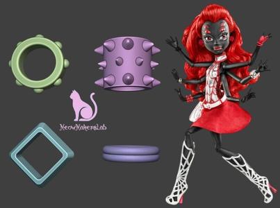 Wydowna Spider Webarella, Bracelets, Monster High