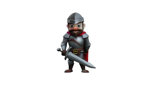 cartoon knight