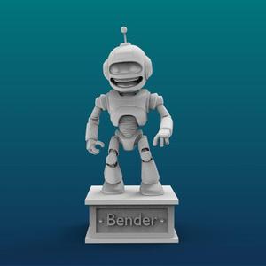 Bender Cartoon Figure Print – 3D Printer