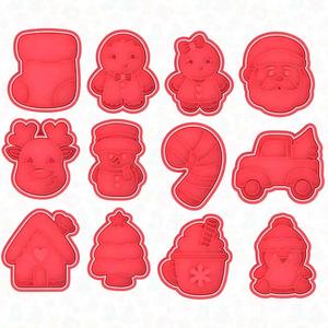 Christmas elements cookie cutter set of 12