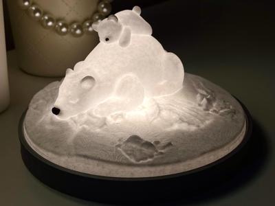 Polar Bear Night Light: A Parent-Child Night Light