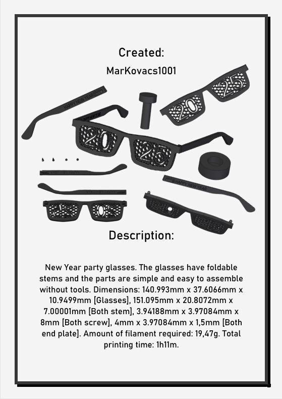 New Year 2025 Party Glasses