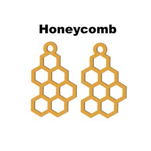 🐝 Honeycomb Earrings - 3D Printable Beauty