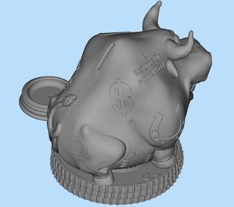 Piggy bank bull 2021