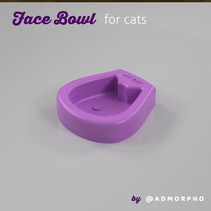 Cat Face Bowl with name