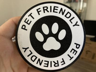 Pet friendly coaster