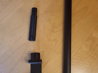 Desk lamp additional height adapter