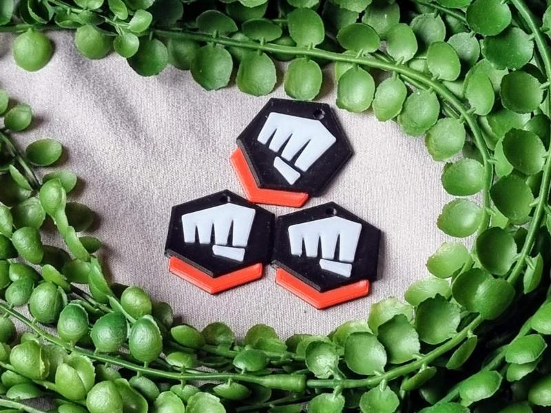 Valorant Riot Gun Buddy - Fist Bump Keychain