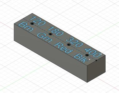 Sanding Wheel Block / Bur Block