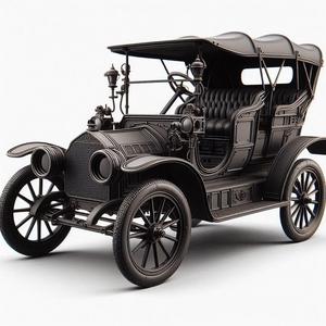Vintage Style Four Wheel 3D Print – Classic Decorative Model