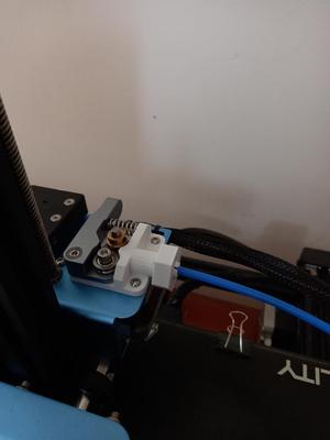 Creality CR10 Filament Extruder Block with Threaded Coupler, Nut and Spanner
