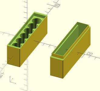 Batteriebox mit Deckel Variante 2