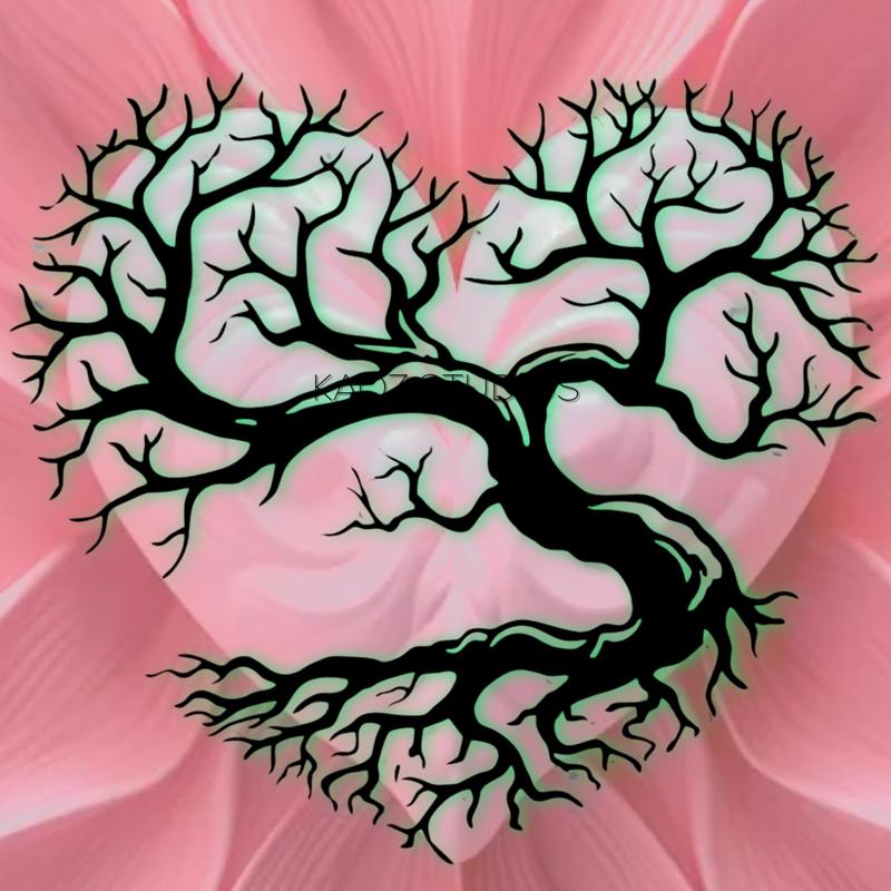 tree of life wall art heart wall decor