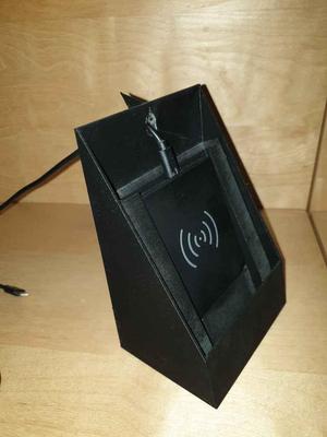 phone support with wireless charger place