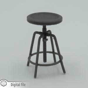 1:12 miniature Bar stool style 1