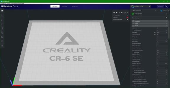 CR-6 SE Cura Platform