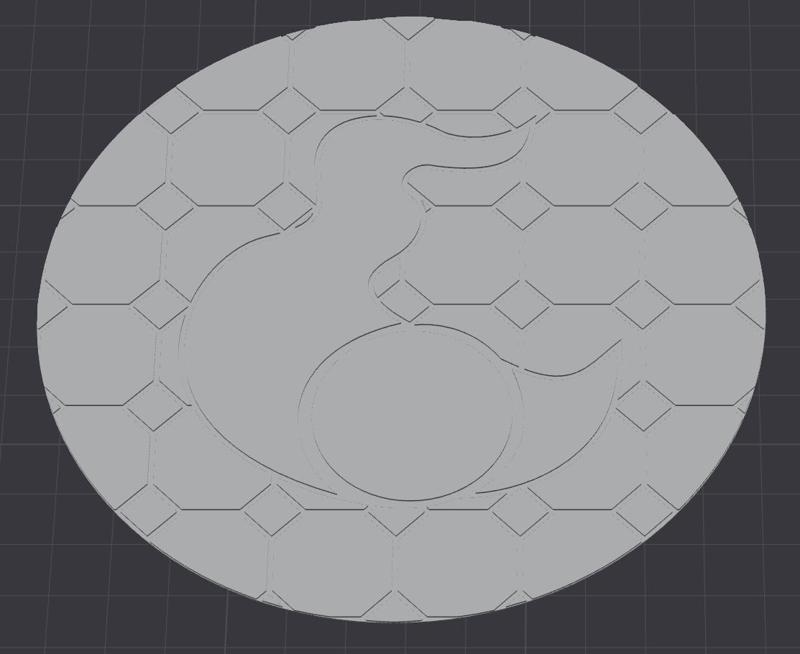 God of Change Marble topper for 130mm base