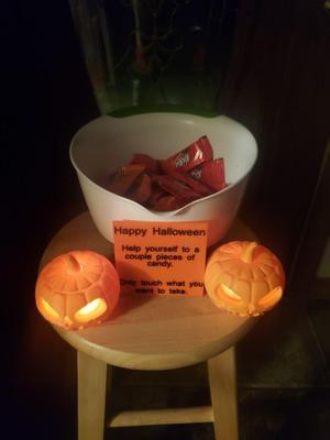 Halloween Candy Sign