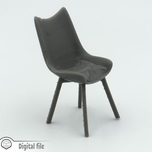 1:12 miniature Modern chair with pillow