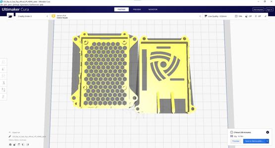 Raspberry pi 4 case with gpio port access