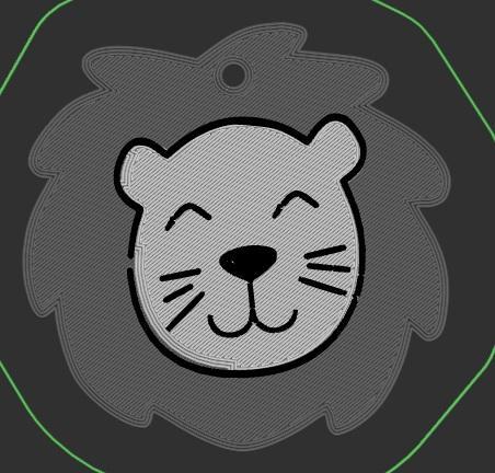 Lion keychain