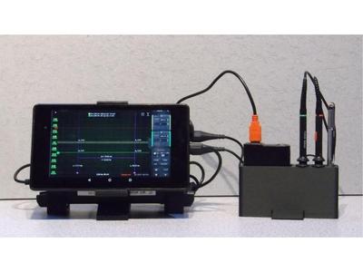 Stand for Hantek 6022BE USB oscilloscope and Nexus 7 Tablet
