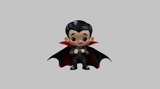 cute halloween vampire chibi
