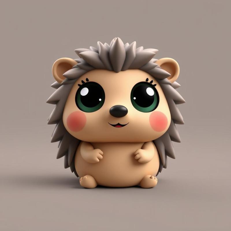 Cute Hedgehog - Perfect for Kids and Desk Decoration