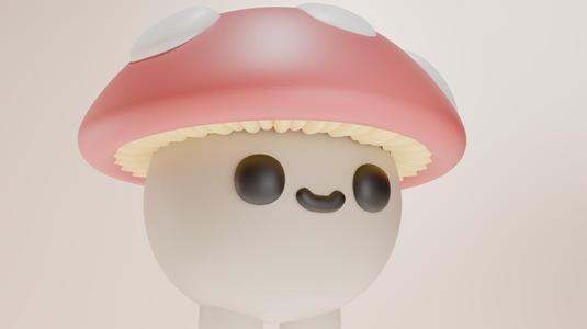 Cute Mushroom Character