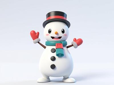 snowman cute frosty winter Christmas festive tiny 