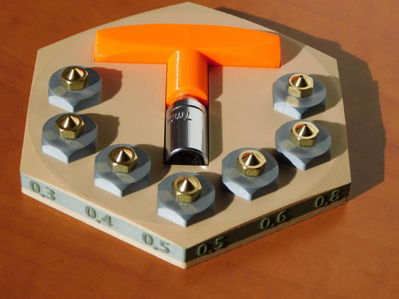 Hexie nozzle holder