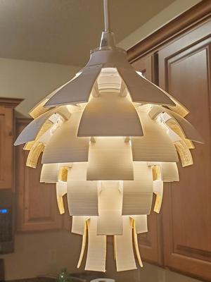 Artichoke Lamp Shade individual scales
