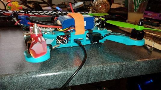 Antenna support, hole sides and reinforced-arm for 250 acro
