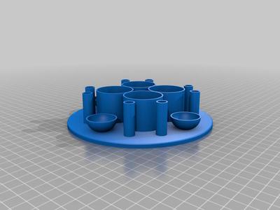 Airbrush paint mix stand