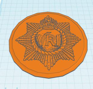 Royal Canadian Regiment Coaster
