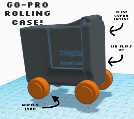 Go Pro Wheel Case w/ Lid (Hero 8)