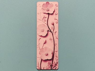 Floral Bookmark - Hueforge