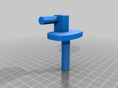 Toilet seat hinges and nut