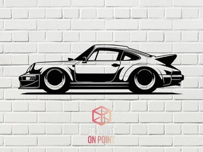 PORSCHE 911 VINTAGE 1963 - 2D WALL ART