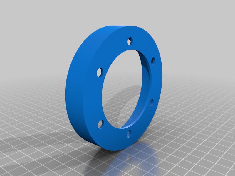 Oval rim center hub