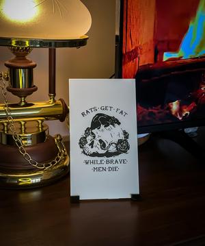 Rats Get Fat Hueforge House Decor Wall Mount
