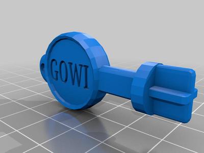 Gowi replacement key / cle de remplacement pour boite gigogne gowi